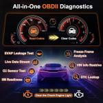 2.8'' OBD2 Scanner with Live Data and DTC Lookup