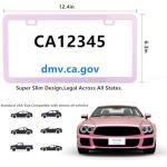 Cherry Blossom Pink License Plate Frames - 2 Pack