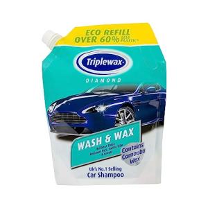 Triplewax Wash and Wax – Car Shampoo Pouch for a Streak-Free Glossy Finish, 40 fl oz