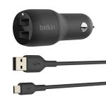 Belkin Dual USB Car Charger with Micro-USB Cable
