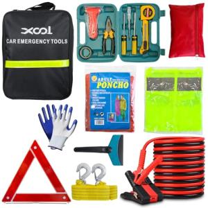 XOOL Roadside Emergency Kit with First Aid & Tools