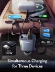 LISEN Retractable Car Charger for iPhone 17 Pro Max