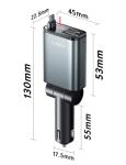 LISEN Retractable Car Charger for iPhone 17 Pro Max
