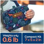 KeepGoing Travel First Aid Kit for Kids – 130 Pc. for Car, Home, Purse, Diaper Bag & Backpack with Latex-Free Bandages - Mini First Aid Kit Travel Size TSA-Approved