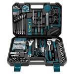 Sundpey Home Tool Kit 257-PCs - Household Basic Repair Tool Set for Men Women - General Hand Mechanic's Tool Set & Screwdriver Set & Wrench Set & Socket & Portable Tool Box Storage Case Blue