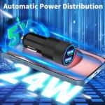 【MFi Certified】iPhone 16 Car Charger Fast Charging, BARMASO 4.8A USB Car Power Adapter USB-C Car Charger Cigarette Lighter with 2Pack Type-C Braided Cable for iPhone 16 Pro Max/15 Pro/Galaxy S24/Pixel