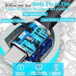 【MFi Certified】iPhone 16 Car Charger Fast Charging, BARMASO 4.8A USB Car Power Adapter USB-C Car Charger Cigarette Lighter with 2Pack Type-C Braided Cable for iPhone 16 Pro Max/15 Pro/Galaxy S24/Pixel