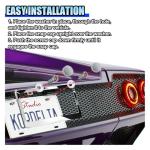 2PCS Stainless Steel Car License Plate Frames, 2 Holes License Plate Holder Car Tag with Washers and Screw Caps, Universal Licence Plate Cover Auto Exterior Accessories for US Vehicles (Silver)