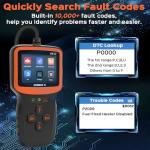 Zpana Car OBD2 Scanner Diagnostic Tool, Vehicle Check Engine Fault Code Readers, Data Clear I/M Readiness Automotive Error Scan Tool Accessories, Universal for SUV, Sedan, Truck