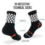 High Visibility Reflective Socks for Running & Cycling