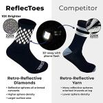 High Visibility Reflective Socks for Running & Cycling