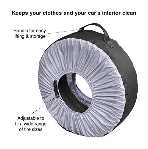 Kurgo Tire Totes - Portable Wheel Bags, Universal Fit