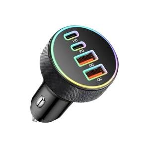 Ankuee 4-Port USB C Car Charger Adapter