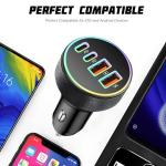 Ankuee 4-Port USB C Car Charger Adapter