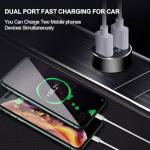 2-Pack Quick Charge Car USB Phone Adapters