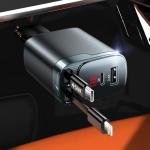 Retractable 84W USB C Car Charger Adapter