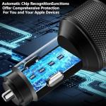 90W Dual USB-C & USB-A Car Charger