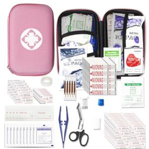 273-Piece Pink Car Emergency First-Aid Kit
