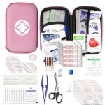 273-Piece Pink Car Emergency First-Aid Kit