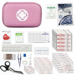 273-Piece Pink Car Emergency First-Aid Kit