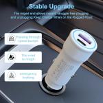 Dual Port USB-C Car Charger for iPhone 16