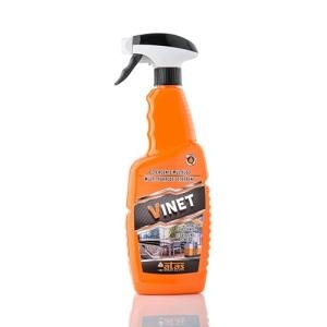 VINET – Multisurface Cleaner Spray 750ml for Car, Home & Outdoor – for Plastic, Leather, Glass & Metal – No Residues – Water-Based, Biodegradable, Fresh Scent, Made in Italy