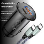 AINOPE 67.5W Mini USB C Car Charger