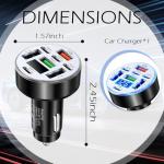 8-Port Fast Charge Car USB Adapter with Display