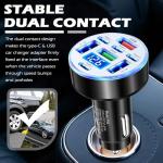 8-Port Fast Charge Car USB Adapter with Display