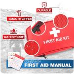 194-Piece Compact First Aid Kit for Travel