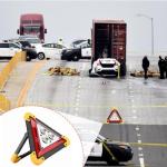 Rechargeable Waterproof Safety Triangle Light for Cars