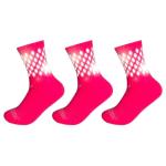 3 Pairs Pink Reflective Socks for Night Sports