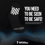 3 Pairs Pink Reflective Socks for Night Sports