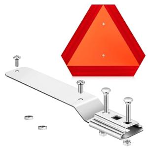 Yaocom Slow Moving Vehicle Sign with Mounting Bracket