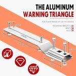 Yaocom Slow Moving Vehicle Sign with Mounting Bracket