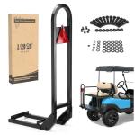 Universal Golf Cart Rear Safety Grab Bar with Reflective Triangle