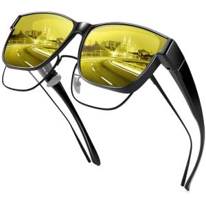 Night Vision Driving Glasses for Eyeglasses Users