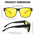 Night Vision Driving Glasses for Eyeglasses Users
