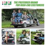 Universal Golf Cart Rear Safety Grab Bar with Reflective Triangle