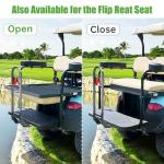 Universal Golf Cart Rear Safety Grab Bar with Reflective Triangle
