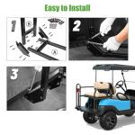 Universal Golf Cart Rear Safety Grab Bar with Reflective Triangle