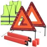 Emergency Triangle and Reflective Vest Kit