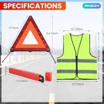 Emergency Triangle and Reflective Vest Kit
