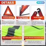 Emergency Triangle and Reflective Vest Kit