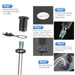 12V USB Outlet Car Charger 4 Ports Dual PD3.0