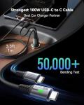 INIU 60W Fast Car Charger with Type-C Cable