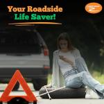 LED Reflective Warning Triangles Kit with Storage Bag