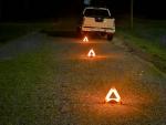 LED Reflective Warning Triangles Kit with Storage Bag
