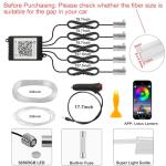 APP-Controlled RGB LED Strip Lights for Cars