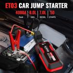 S ZEVZO ET03 2500A Car Jump Starter with USB Ports